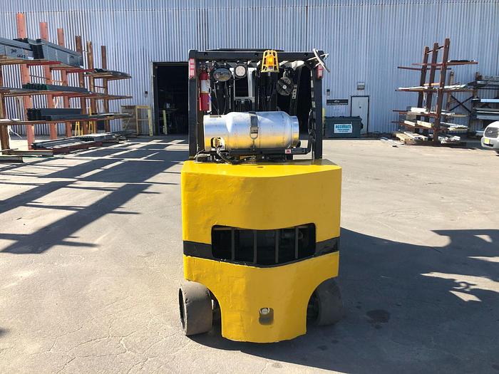 Used 12,000 POUND YALE ROLL CLAMP TRUCK MODEL GLC120VXPRS W/ 72" CLAMP MFG. 2015