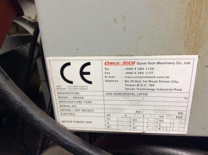 Used 2012 Dugard 42TT CNC Lathe