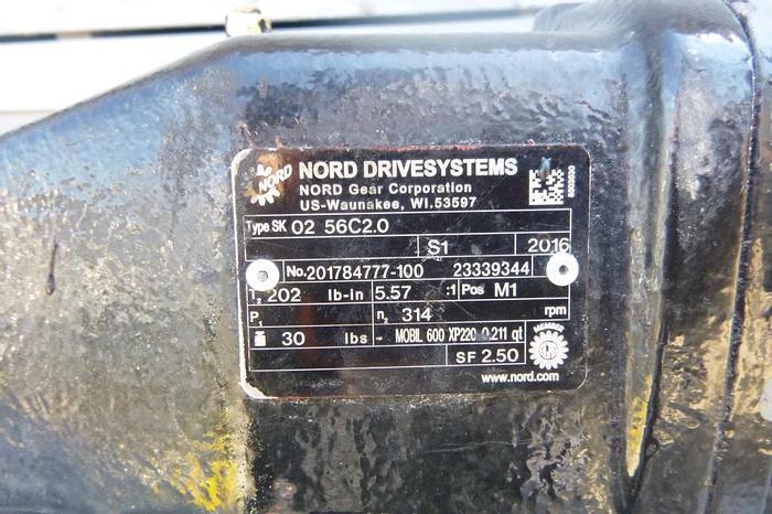 Used Reducer, Gear Box, 1 HP, 5.57:1, Nord Drive Systems #C744072