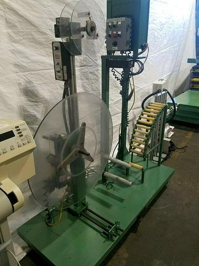 Used Motorized Stock Reel with paper Inter-leaf Material Feed Press Side Stamping