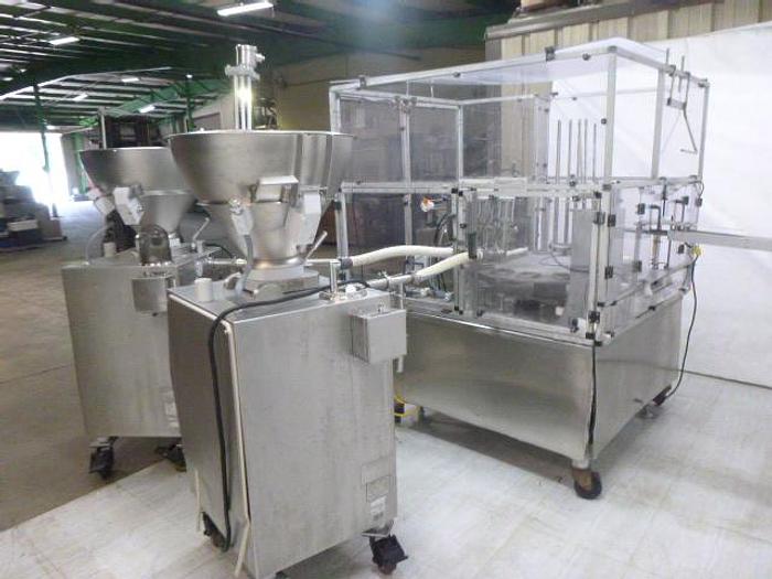 Used Complete Filling Line; World Cup Filler, (2) Vemag Robbies and Lidder