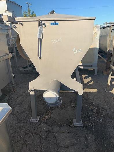 Used CFR-Rice Hull Hopper Tank 36 Cu Ft.