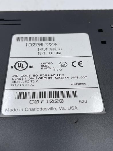 Used GE IC693ALG222E
