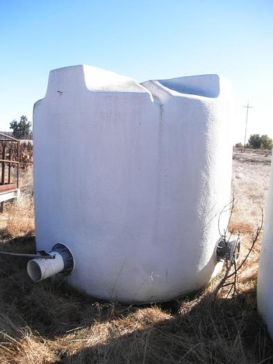 Used Tank, 1,300 Gallon, PET, 6' X 6.5', Chilled Water, (2) #S741498