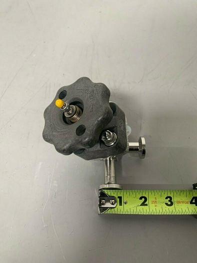 Used ITT Pure-Flo .5-316L-RA20MAX-CWP150 3-way Diaphragm Valve w/ 1/2" Sanitary Fit