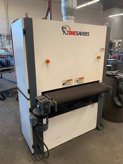 Used 2016 37” Timesaver Series 1200 Dry Belt Sander w. Wet Dust Collector