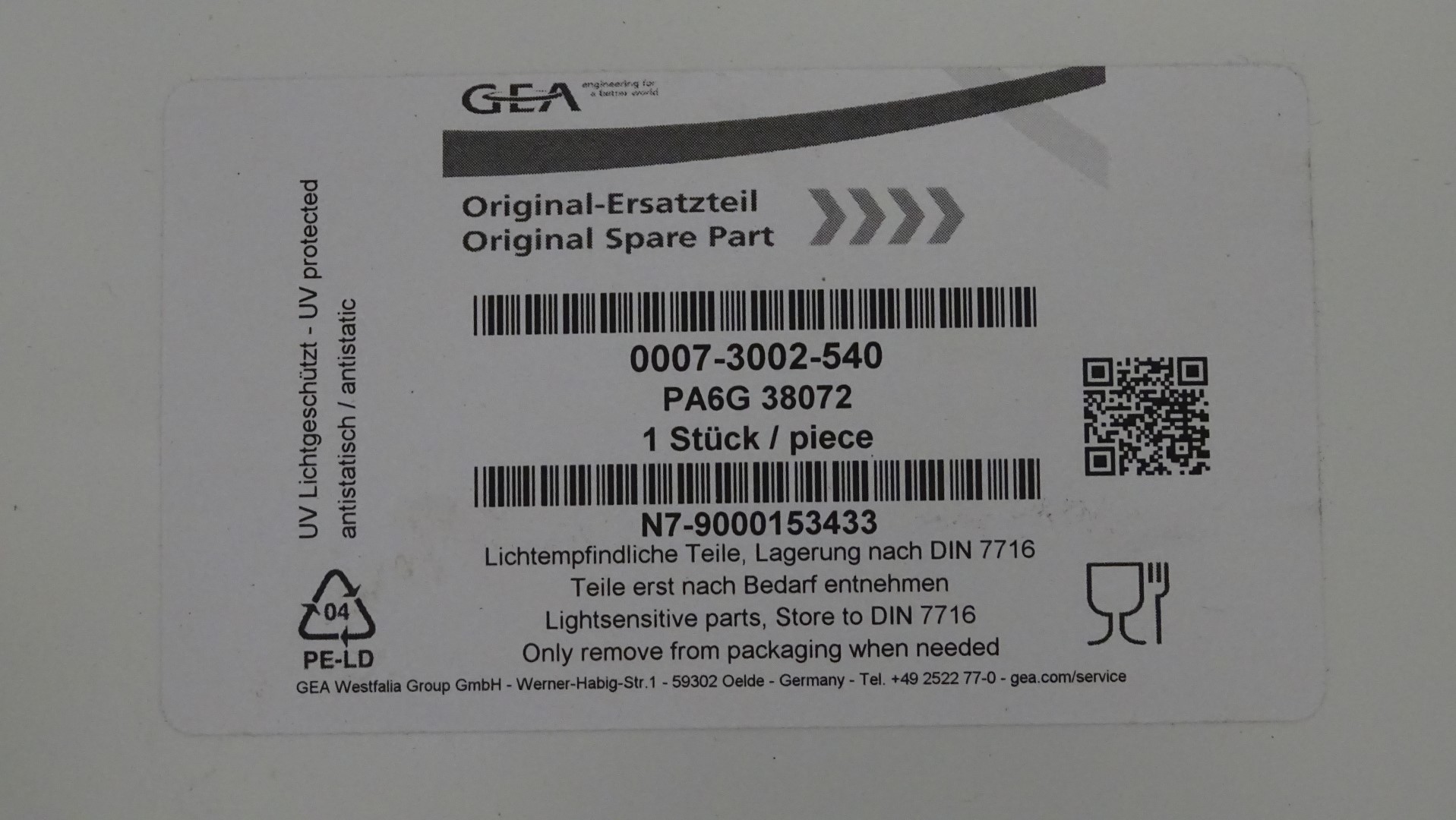 Used Separator Gaskets / Dichtring for GEA Westfalia separators (MSA 170 / MSB 200 / CNB 215 / CND 215)