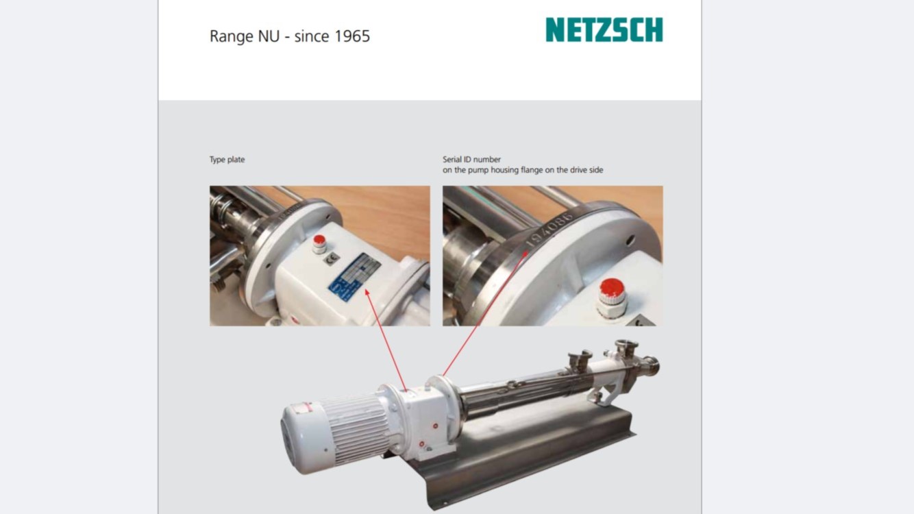 Used Progressing Cavity Pump / Mono Pump / Screw pump - Netzsch NU40