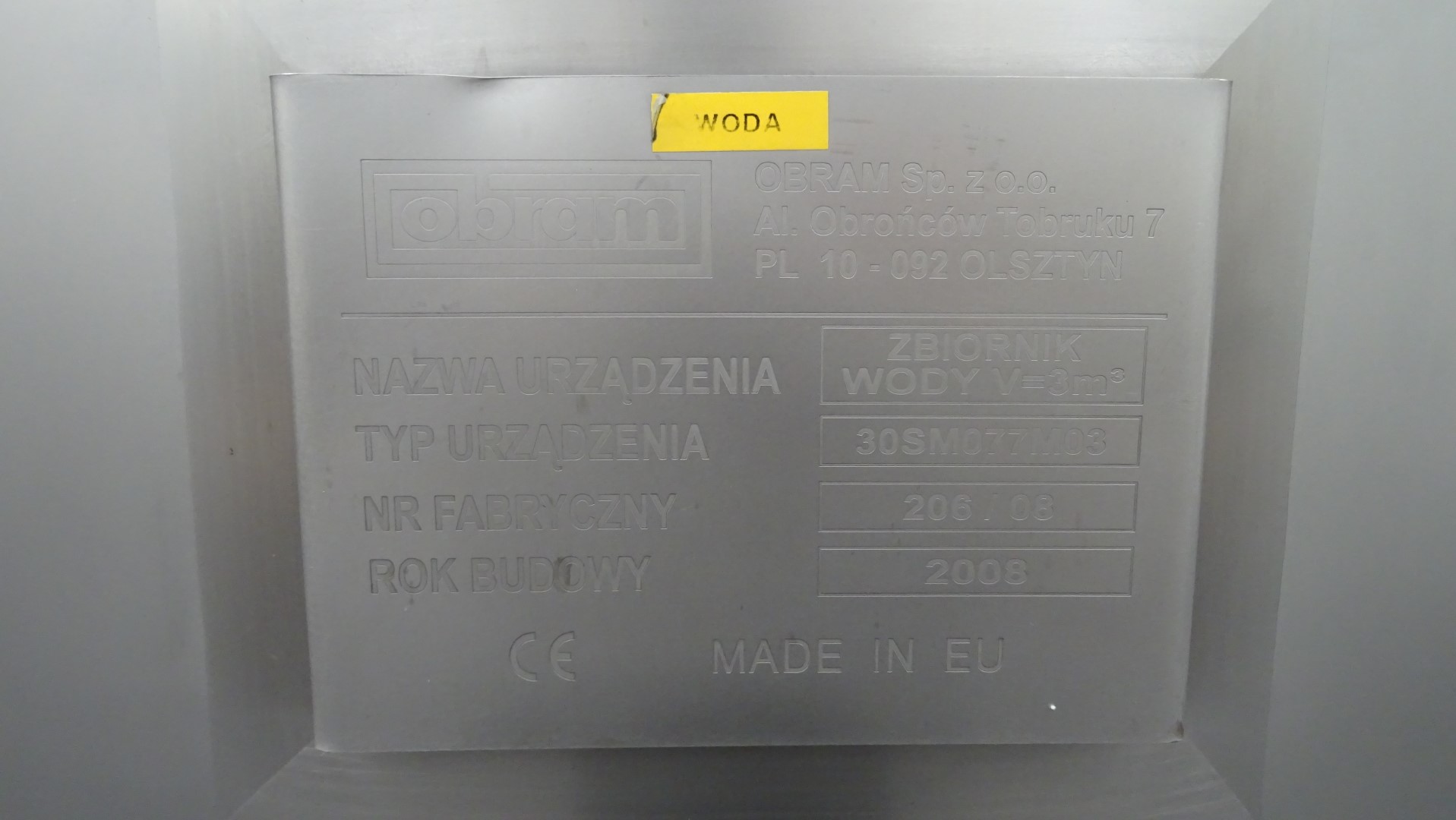 Used Complete 2-Lane CIP Unit with 3 Tanks - Obram WAB - 30/2