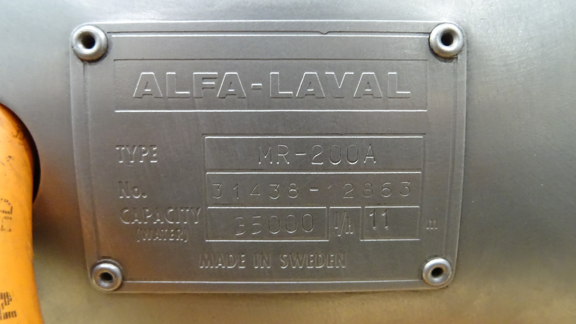 Used Sanitary Self Priming Liquid-ring Pump Alfa Laval MR-200A