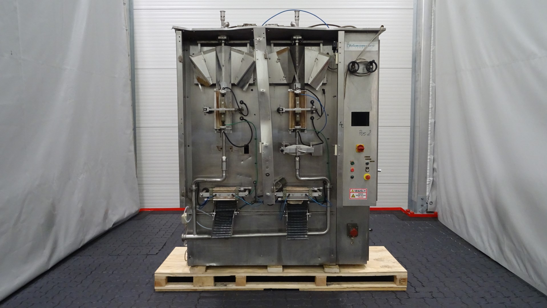 Used Incomplete Automatic Double Head Vertical Form / Fill / Seal Machine (Vertical FFS) - Thimonnier M 3200
