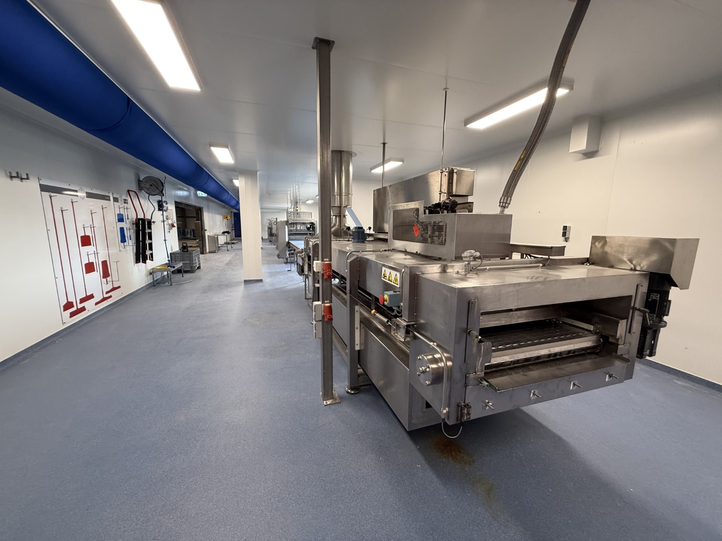 Used Dough processing / rollout line - Rademaker sheeting line with universal line and Packo nitrogen freezer