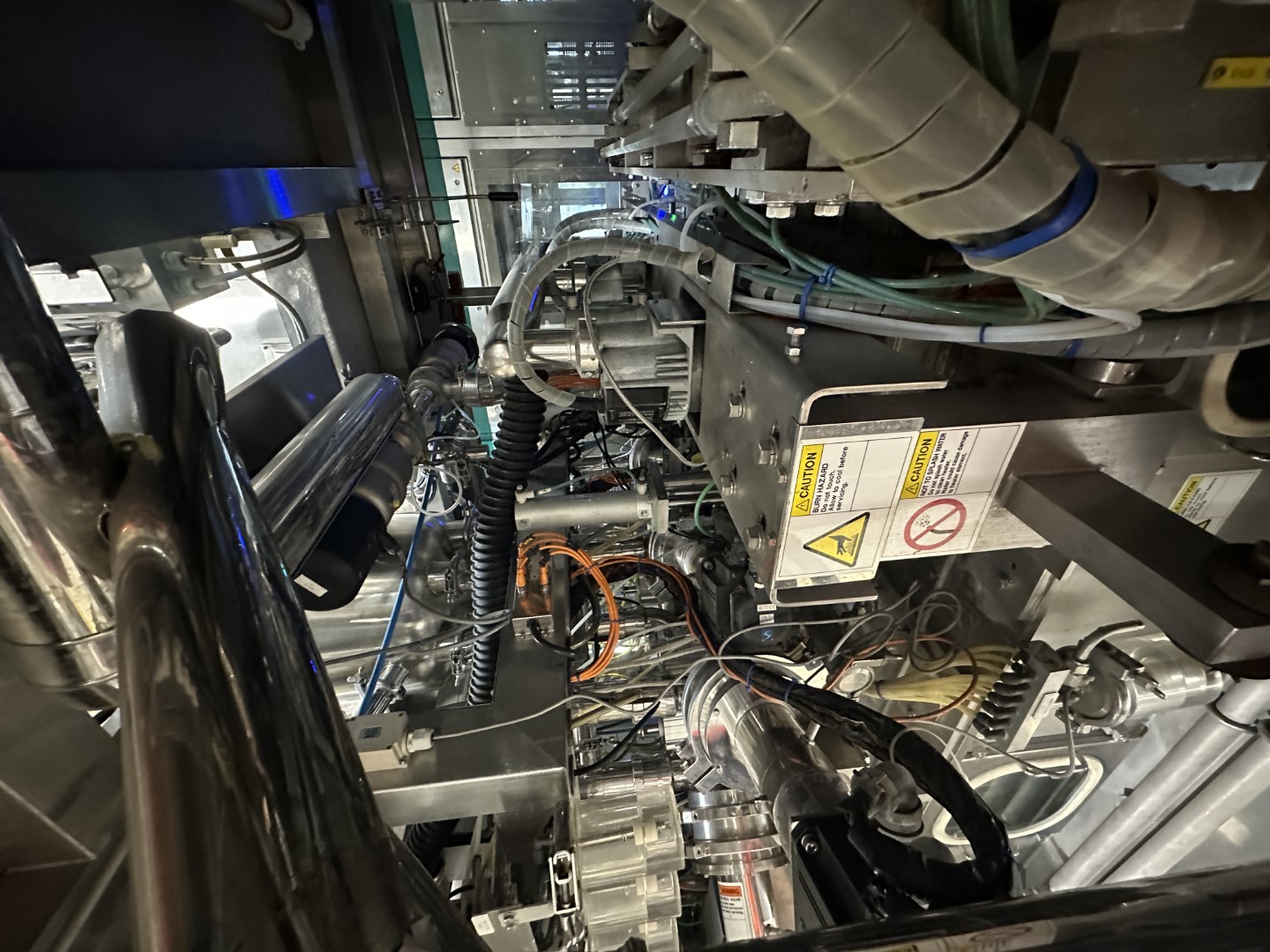 Used Aseptic Carton Filling Line: Shikoku S-PS80HA + 3x Elopak PLA-S30 Applicator + Oystar A+F Packer