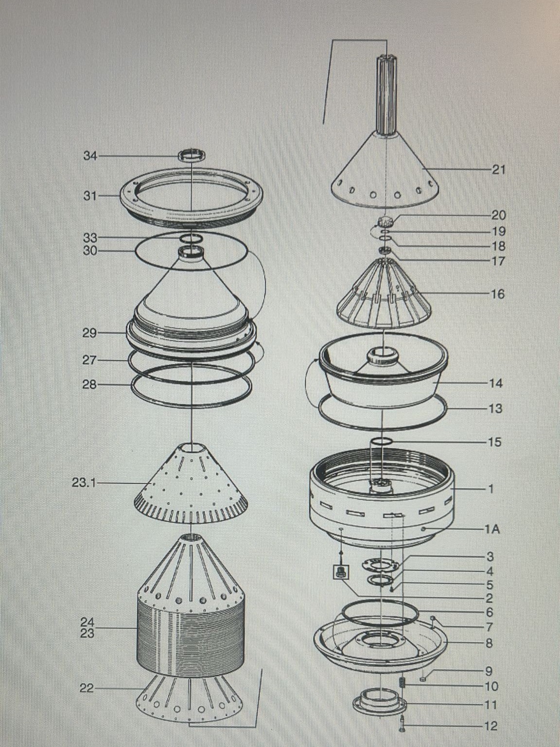 Used Unused bowl discs for a Skimmer Alfa Laval HMRPX 614 HGV (50x) + Bactofuge Tetra Pak BB 714 HGV (50x)