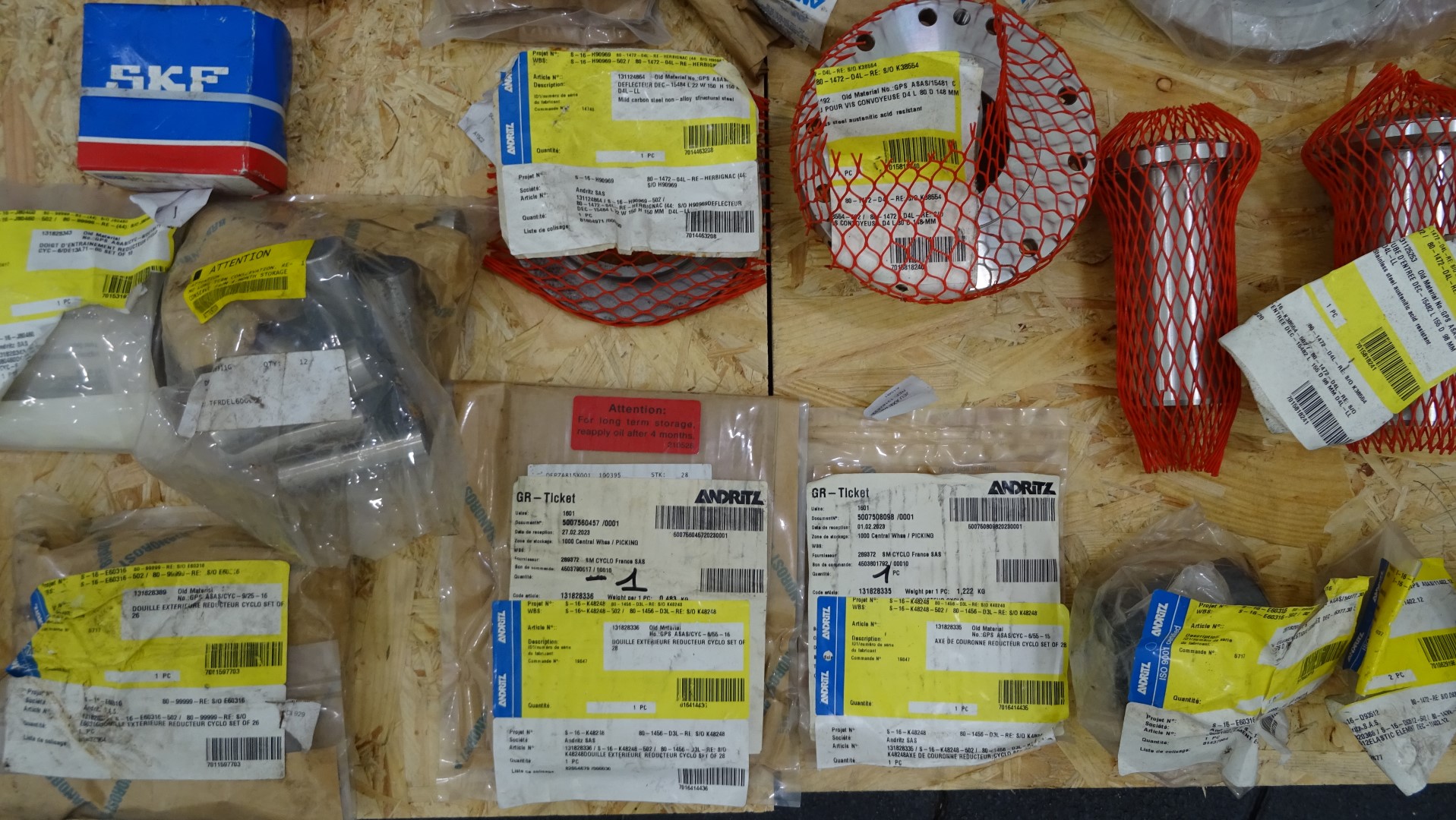 Used Big lot of Andritz Decanter Centrifuge spare parts