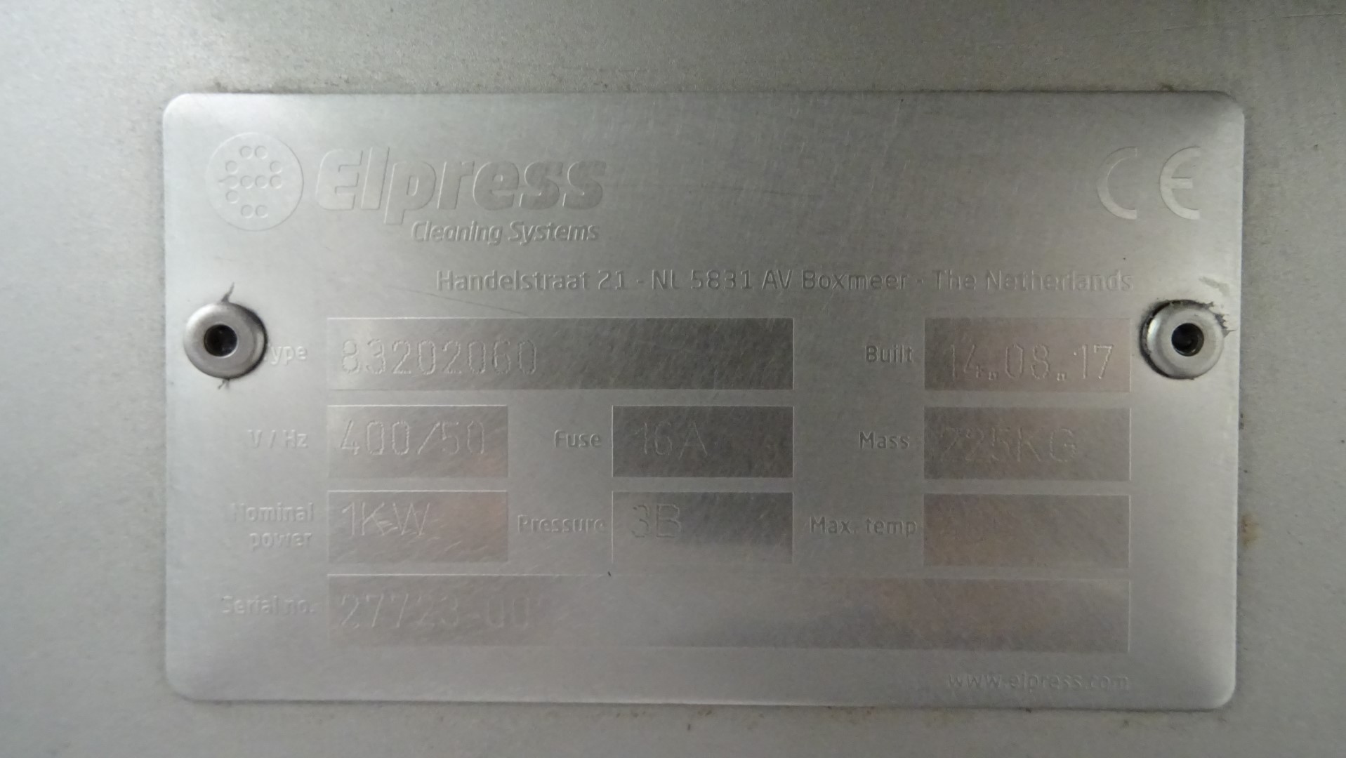 Used Hygienic Station - Elpress 83202060