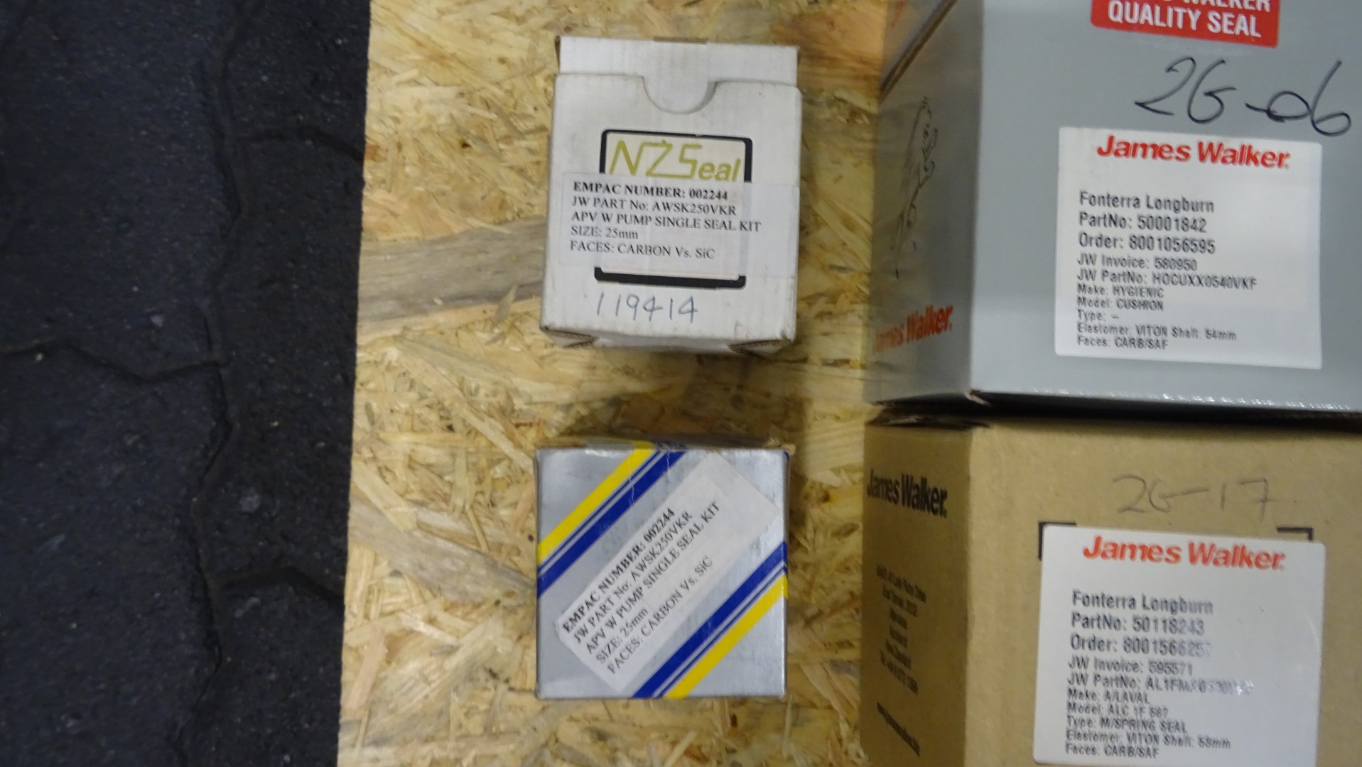 Used Unused James Walker spare parts