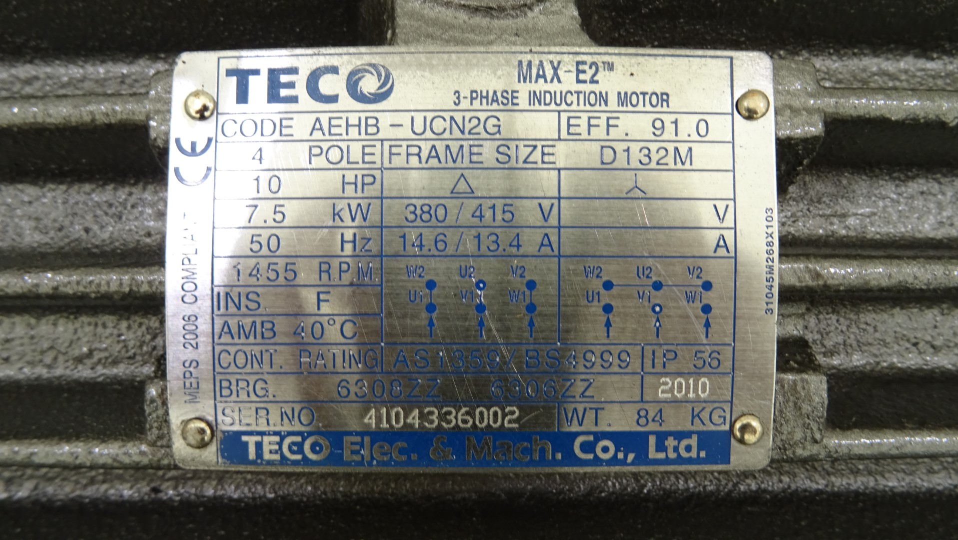 Used Sanitary Centrifugal pump - Mac Ewans CHP