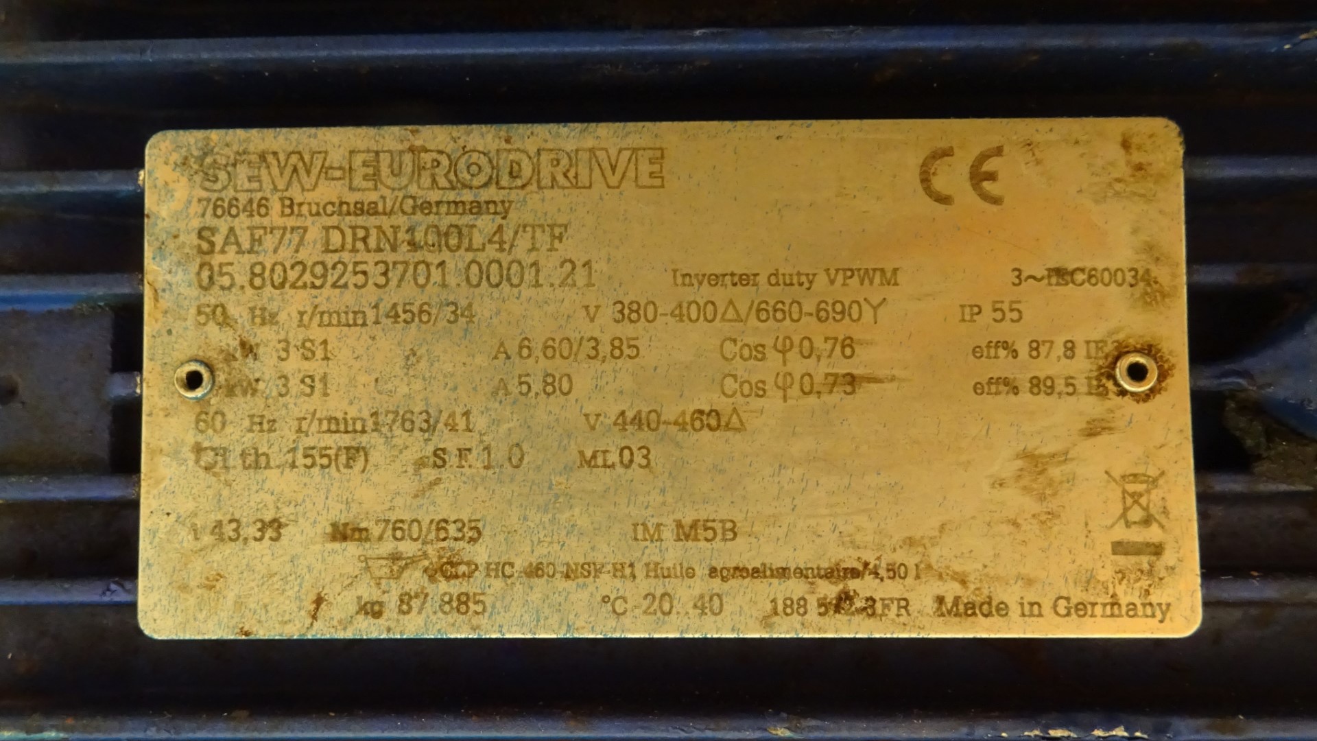 Used Scraped Surface Heat Exchanger (SSHE) - Terlet Terlotherm T0-4