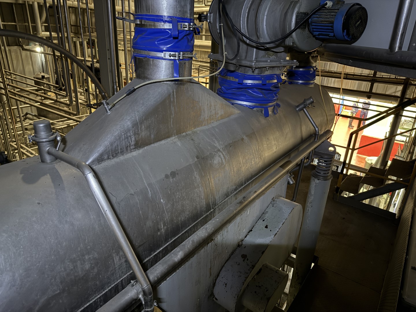 Used Complete GEA Niro Atomizer powder plant with 4-Effect TVR Evaporator, Spray Dryer, Fluidbed Dryer, Cyrstallisation tanks and filling station