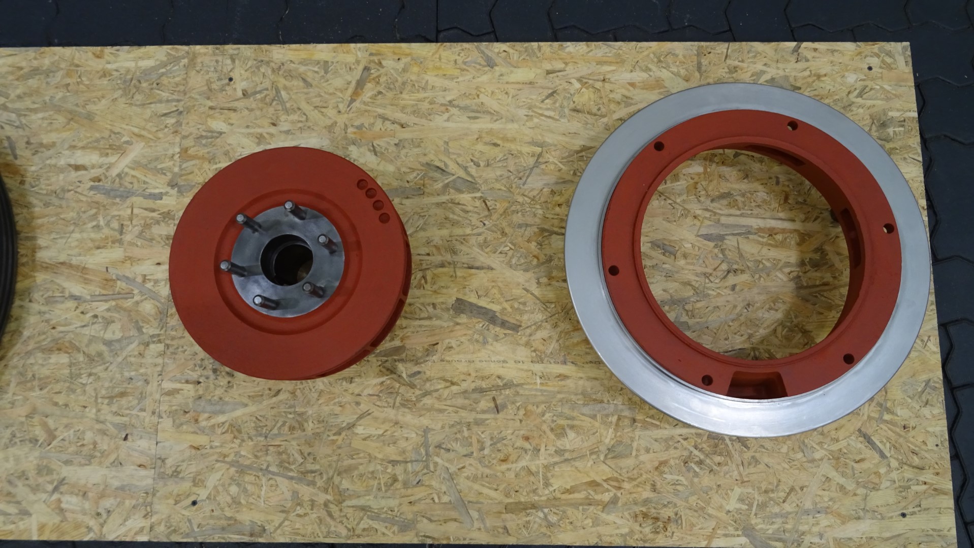 Used Lockring and motor adapter parts Alfa Laval MRPX 318 Separator