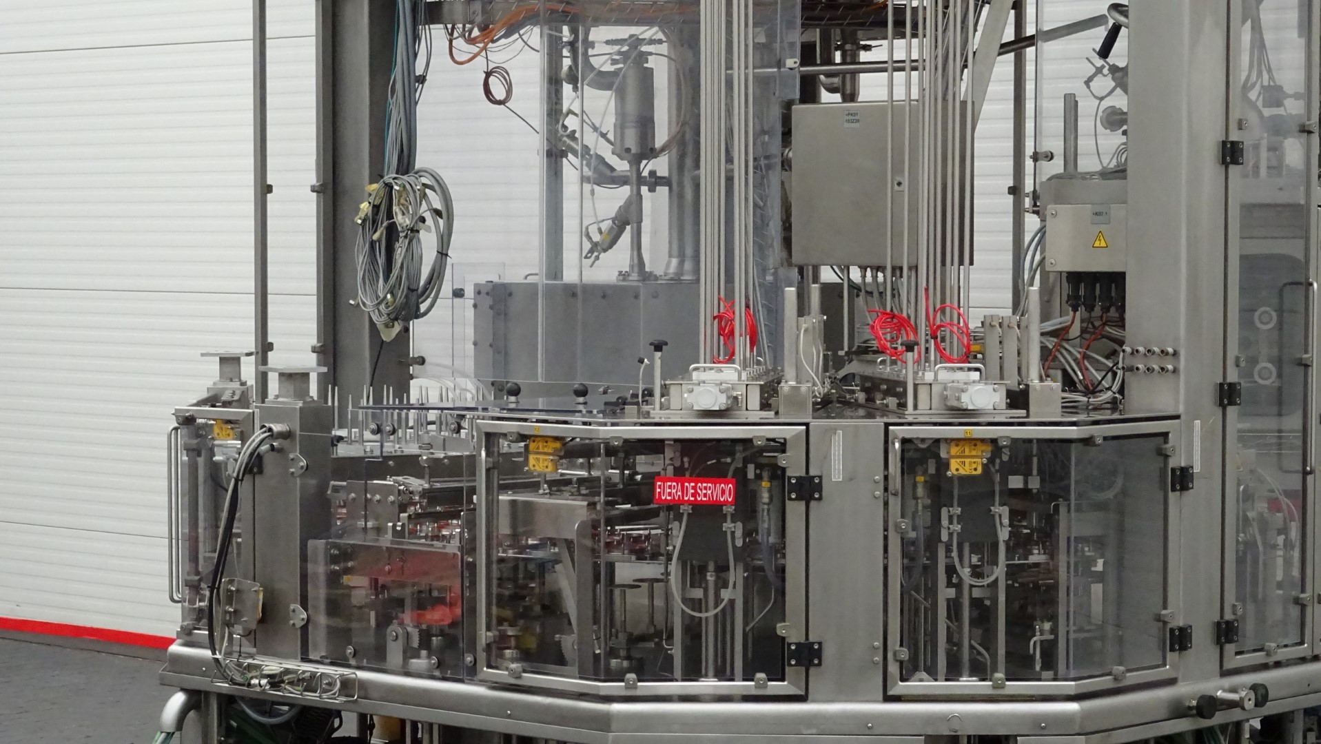 Used Aseptic cup filling, sealing and snap cap machine - Waldner Dosomat 16.6AS