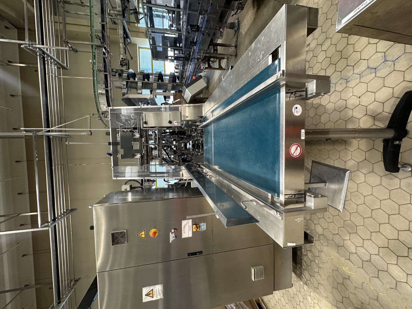 Used Aseptic Carton Filling Line: Shikoku S-PS80HA + 3x Elopak PLA-S30 Applicator + Oystar A+F Packer