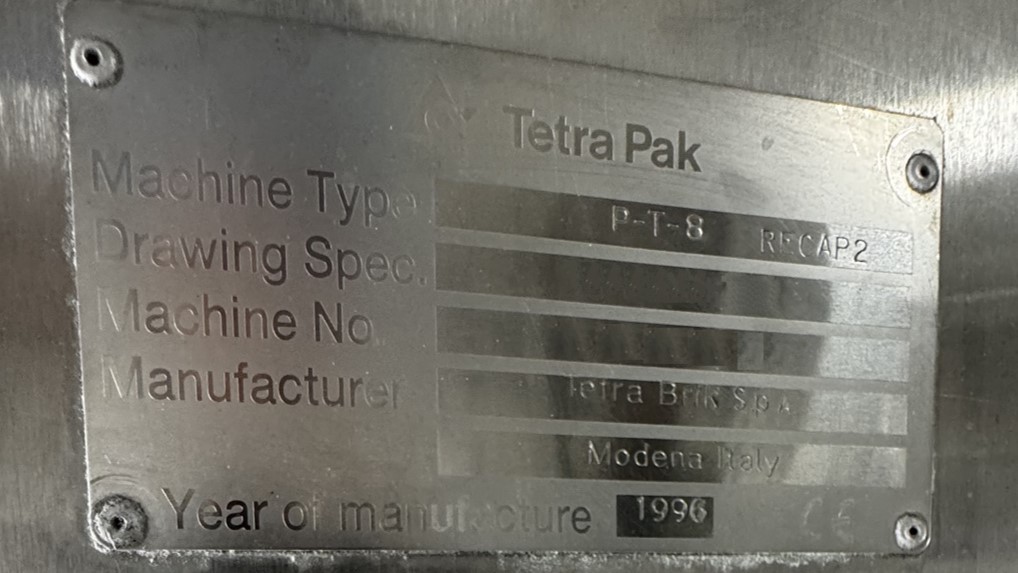 Used Aseptic Carton Filler - Tetra Pak TBA/8 - 100 V - 1.000 ml Slim