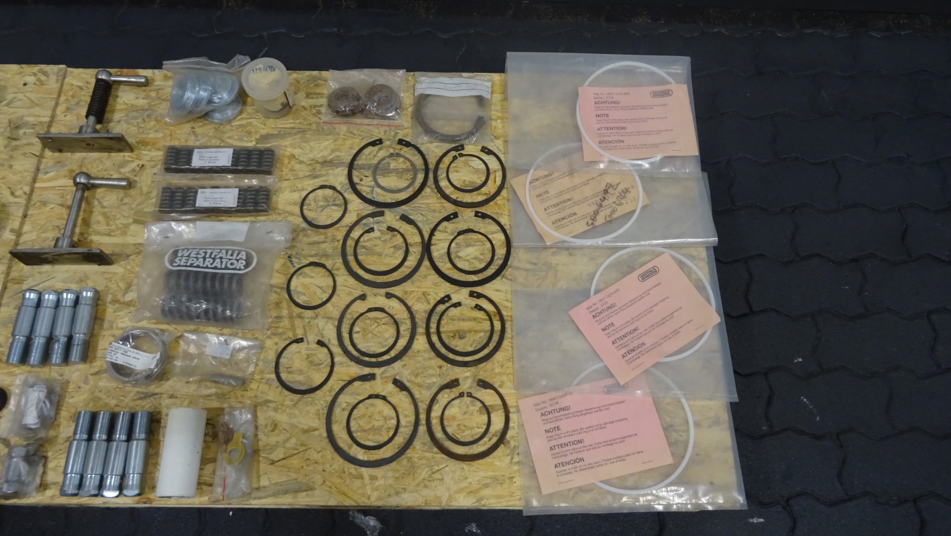 Used GEA Westfalia MSA 200 spare parts