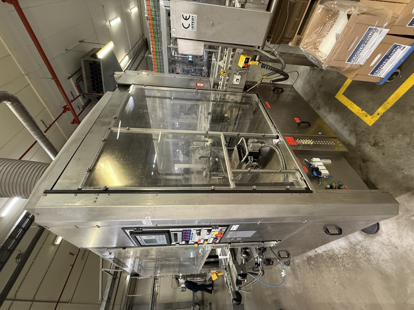 Used Complete can filling and closing line for liquids (nutrition) in 250 gram aluminium cans