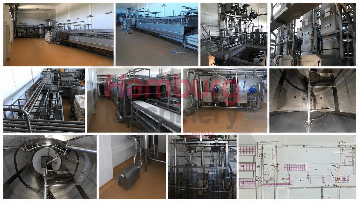 Used Gouda Euroblock Cheese Plant for 100.000 liter of milk per day - 10.000 kg of Gouda cheese per day