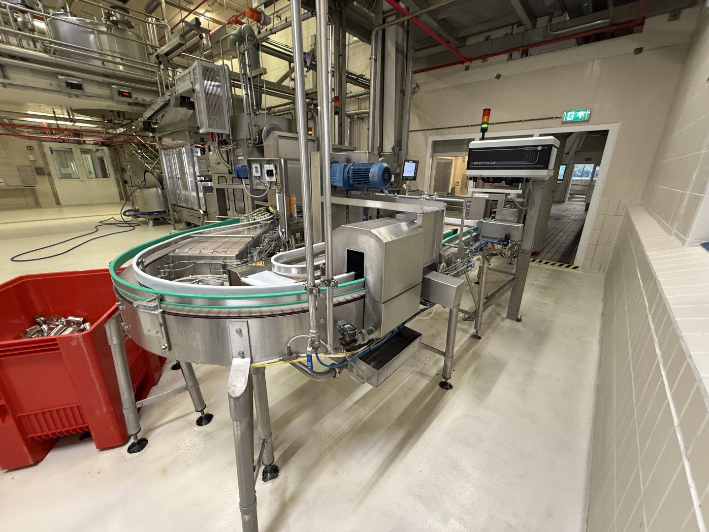 Used Complete can filling and closing line for liquids (nutrition) in 250 gram aluminium cans