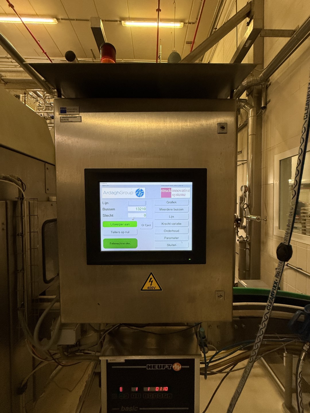 Used Complete can filling and closing line for liquids (nutrition) in 250 gram aluminium cans