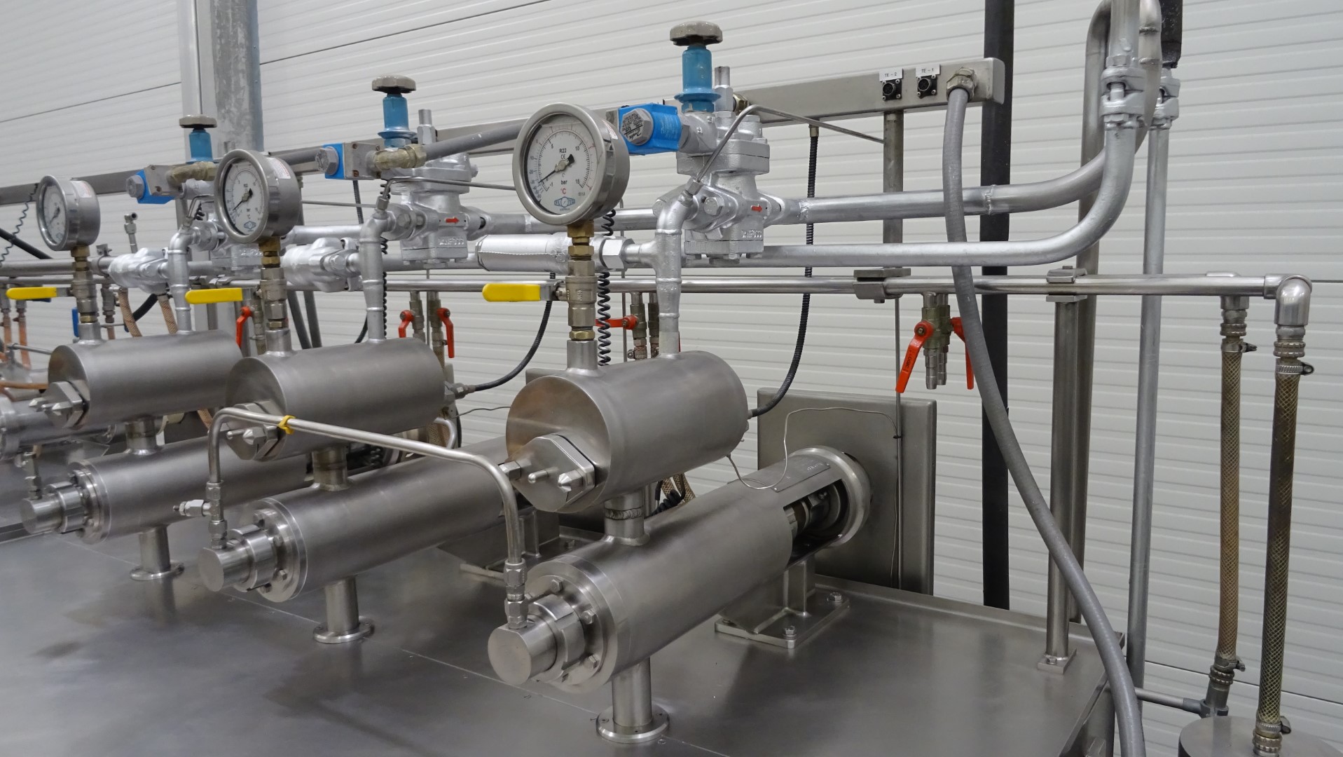 Used Margarine Pilot Plant - Gerstenberg & Agger HP Pump + Perfector 3x57 + Pin rotor + Inverter and Cooling Unit R22