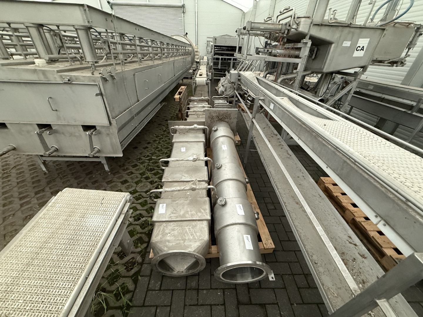 Used Gouda Euroblock Cheese Plant for 100.000 liter of milk per day - 10.000 kg of Gouda cheese per day