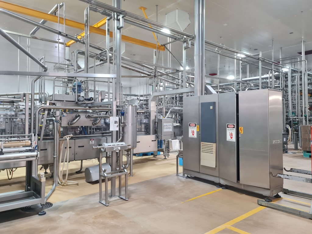 Used Form Fill Seal Machine (FFS) for mini-portions of butter Hassia THL 30/37