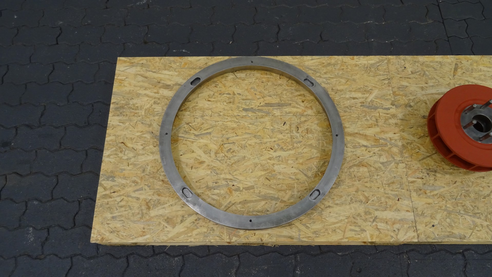 Used Lockring and motor adapter parts Alfa Laval MRPX 318 Separator