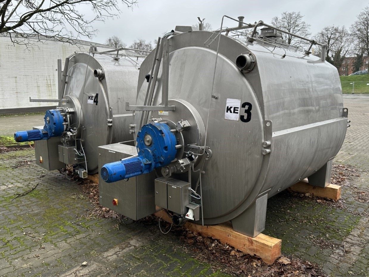 Used Gouda Euroblock Cheese Plant for 100.000 liter of milk per day - 10.000 kg of Gouda cheese per day