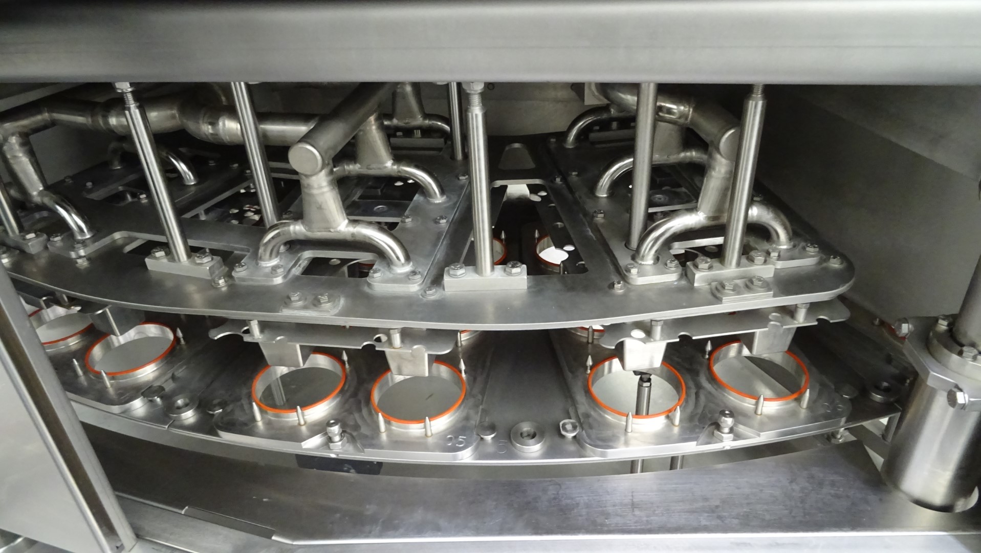 Used Aseptic cup filling, sealing and snap cap machine - Waldner Dosomat 16.6AS