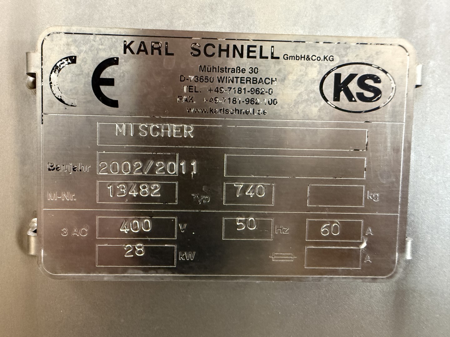 Used Complete processing line for the production of processed UHT cheese - Karl Schnell - 200 up to 750 kg per hour