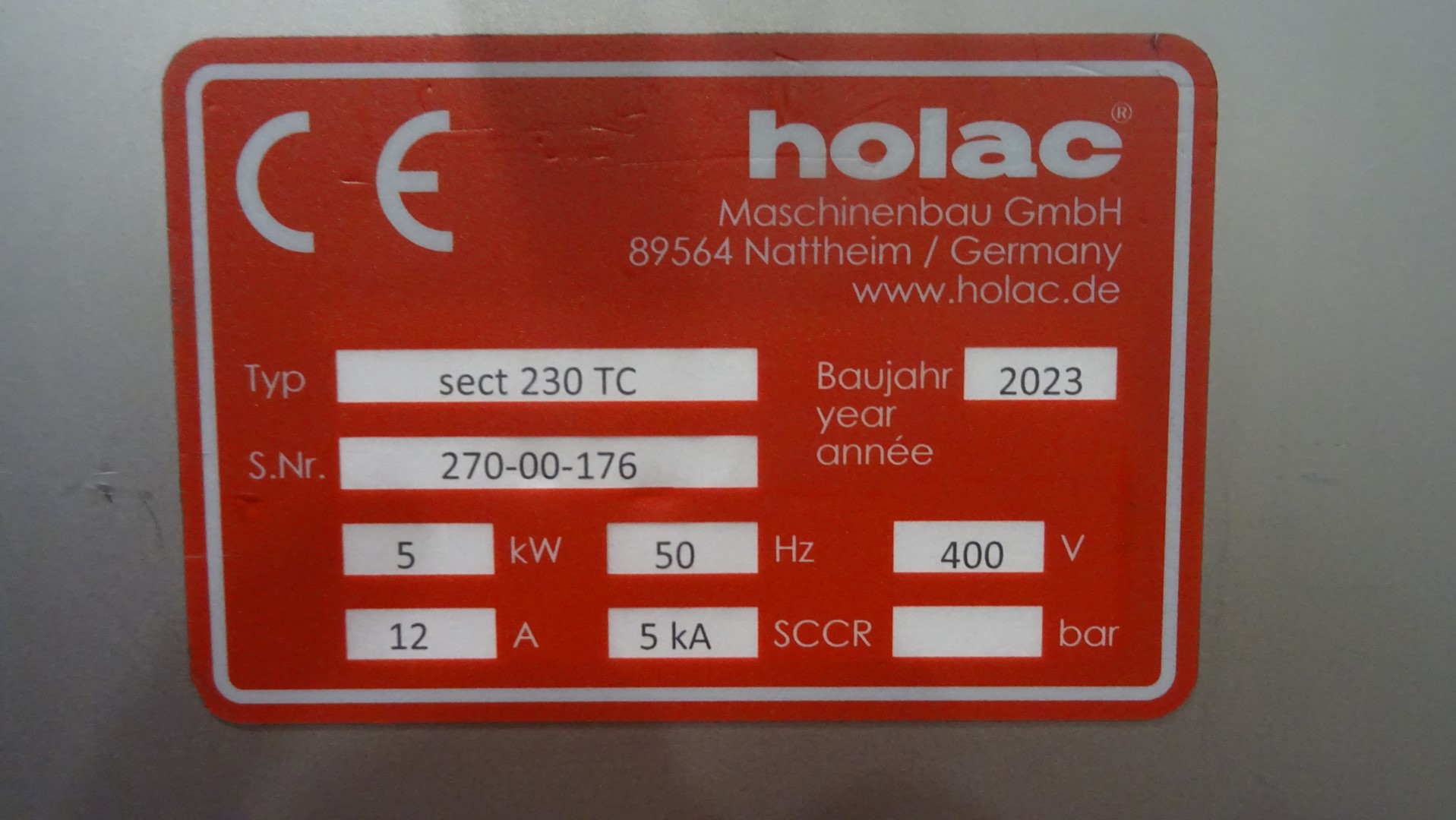 Used Year 2023 - Highly flexible portion cutting machine - Holac sect 230 TC