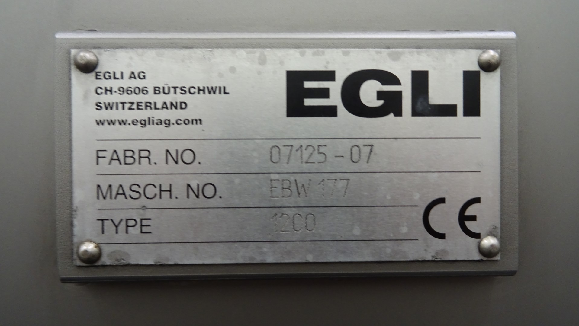 Used Closed Buttersilo Egli EBW 177 - 1200