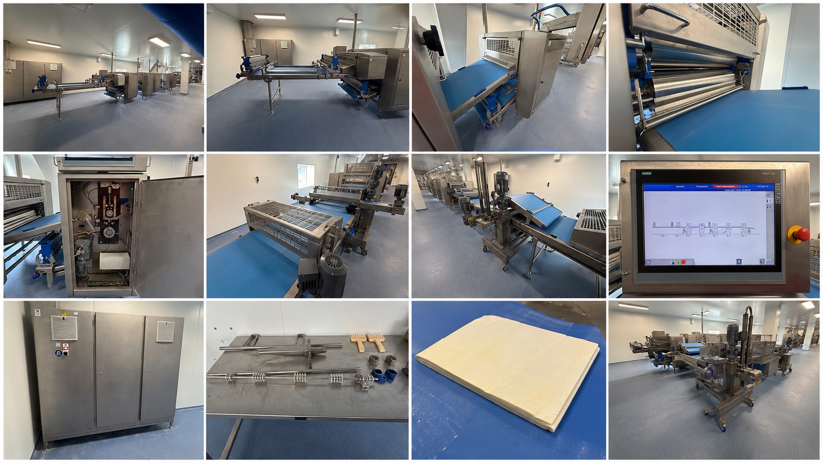 Used Dough processing / rollout line - Rademaker sheeting line with universal line