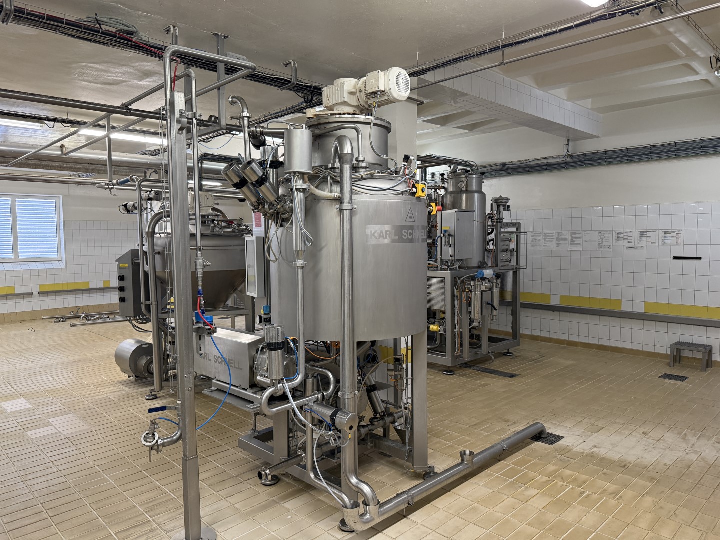 Used Complete processing line for the production of processed UHT cheese - Karl Schnell - 200 up to 750 kg per hour