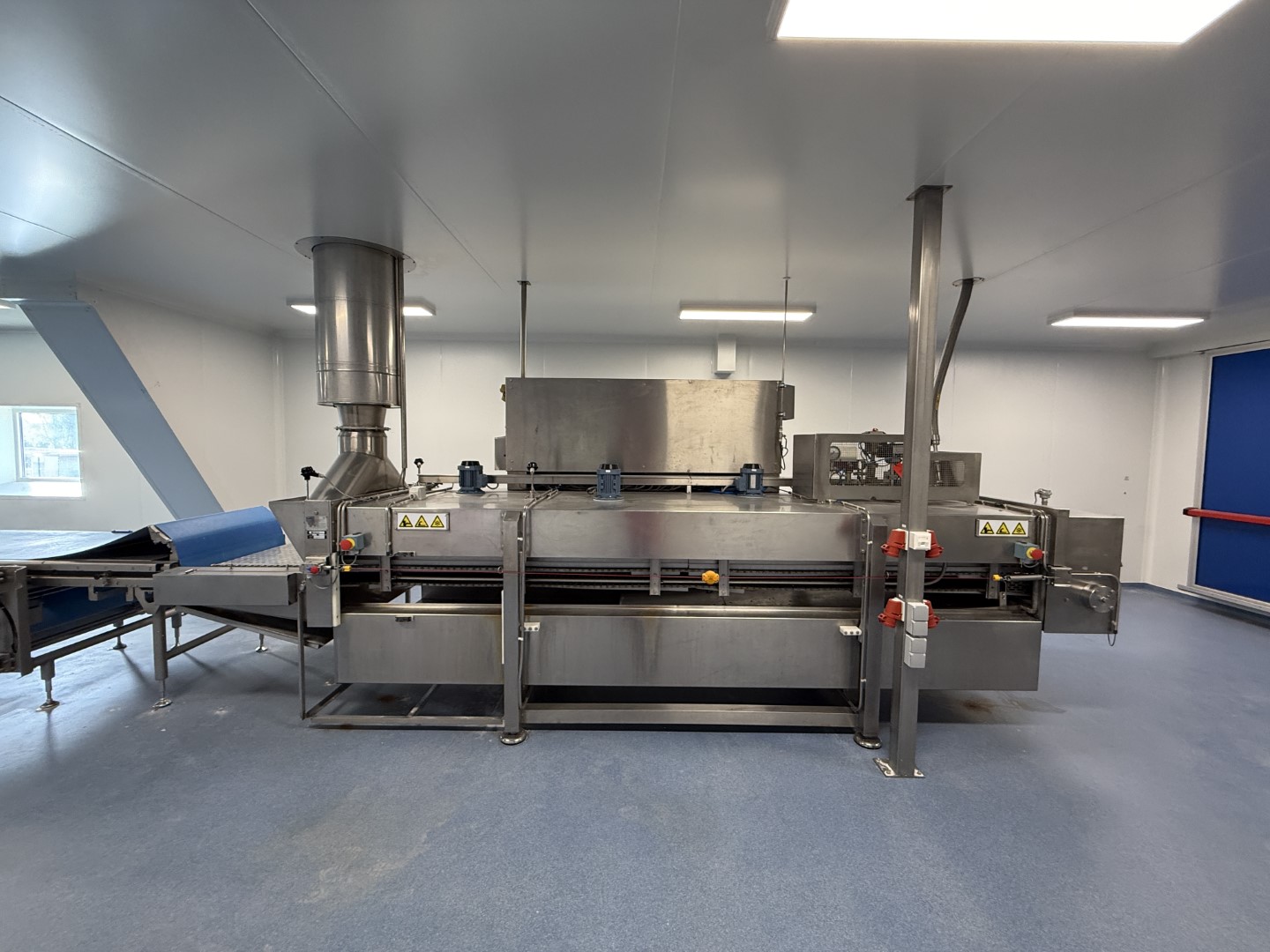 Used Dough processing / rollout line - Rademaker sheeting line with universal line and Packo nitrogen freezer
