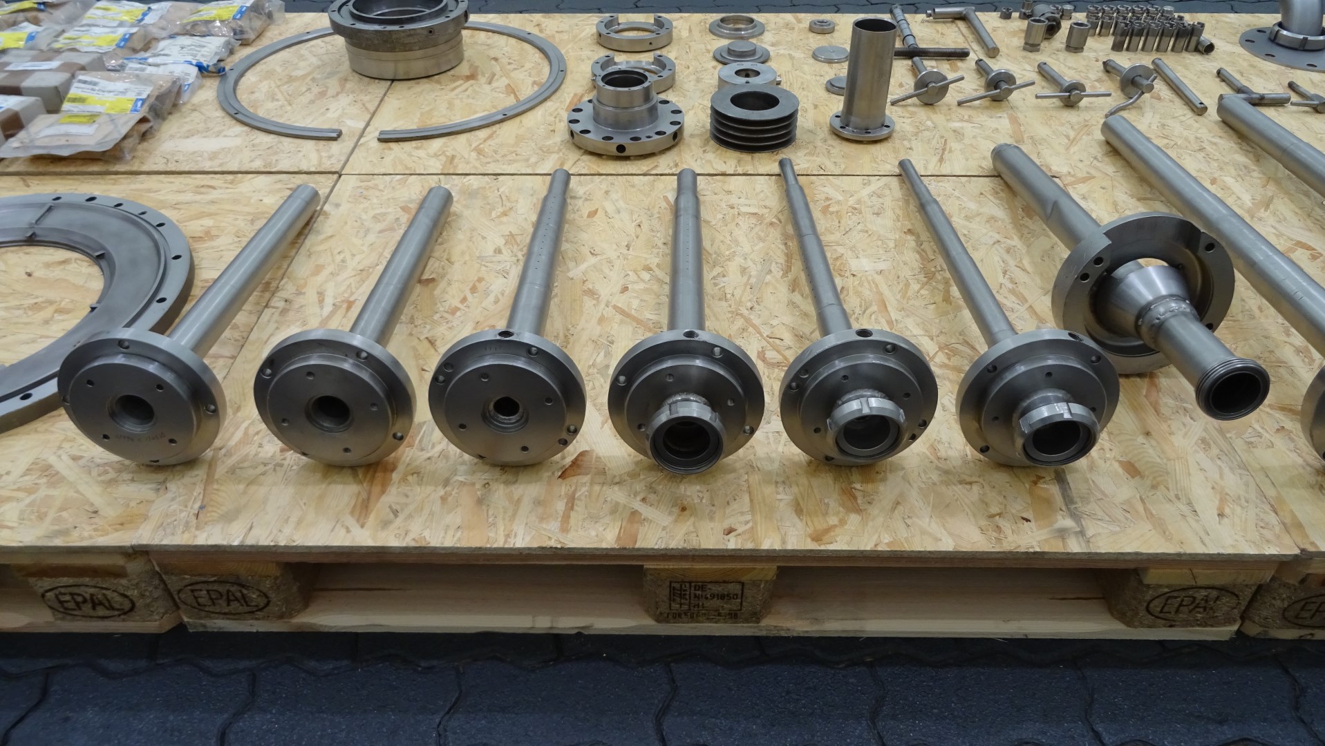 Used Big lot of Andritz Decanter Centrifuge spare parts ANDRITZ Decanter Centrifuge – Spare Parts