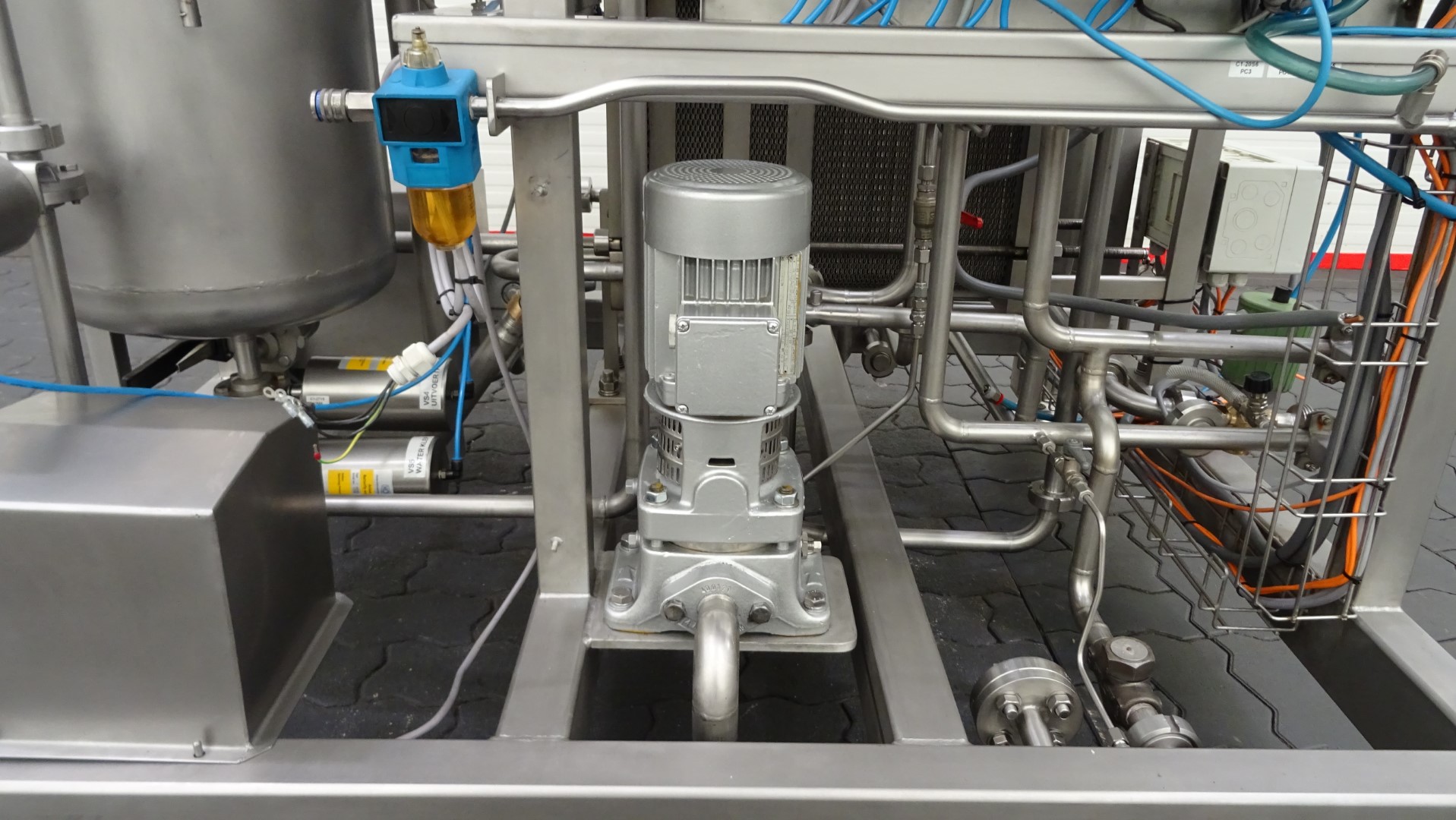 Used UHT Pilot plant with aseptic homogeniser and filling chamber - APV UHT pilot + Gaulin 396 MCP 4-2,5TBS
