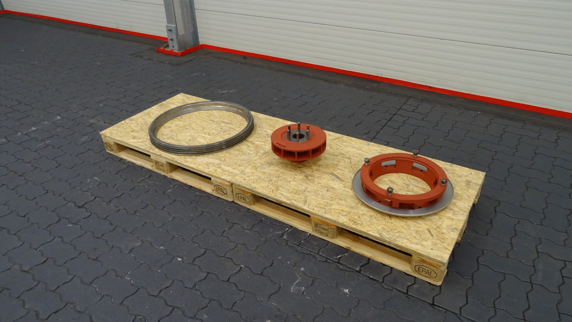 Used Lockring and motor adapter parts Alfa Laval MRPX 318 Separator