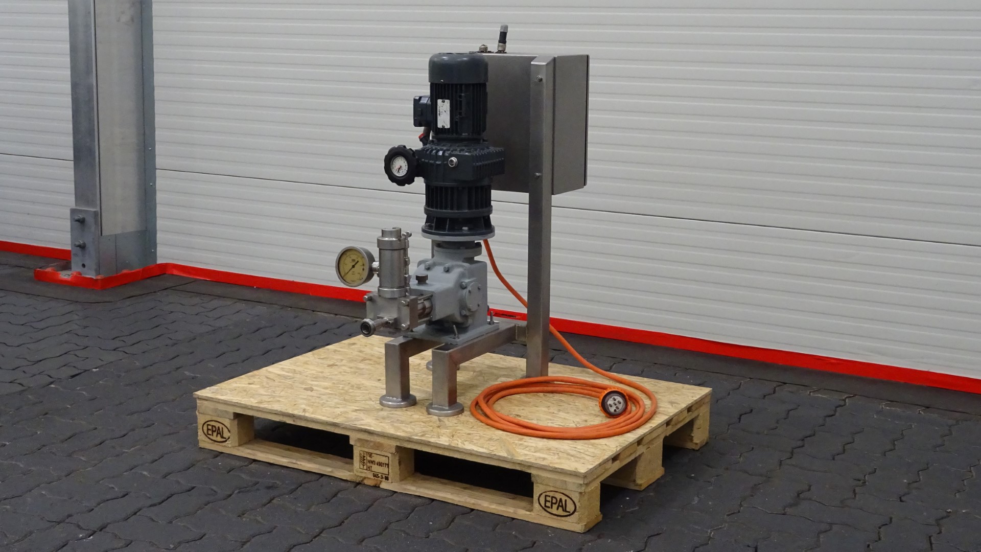 Used Margarine Pilot Plant - Gerstenberg & Agger HP Pump + Perfector 3x57 + Pin rotor + Inverter and Cooling Unit R22