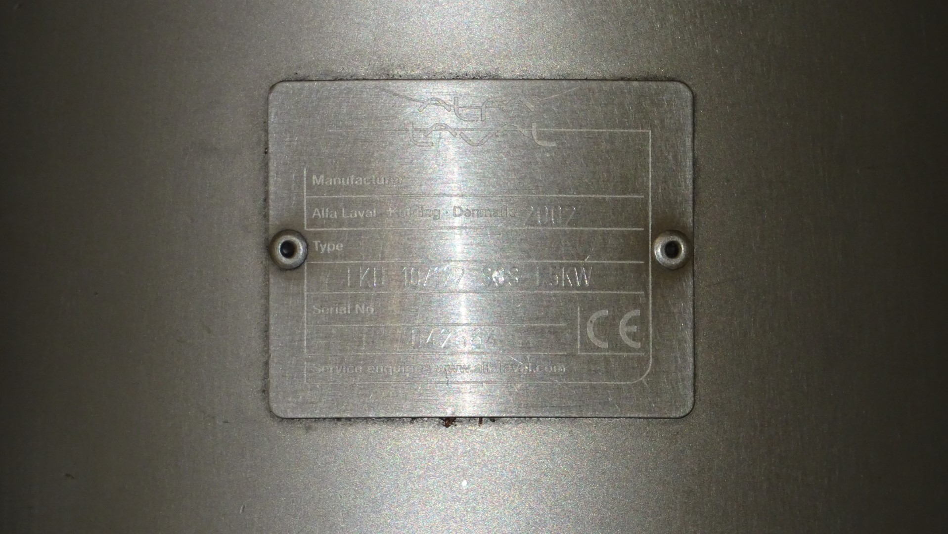 Used Sanitary Centrifugal Pump Alfa Laval LKH-10/122 SSS 1,5 kW